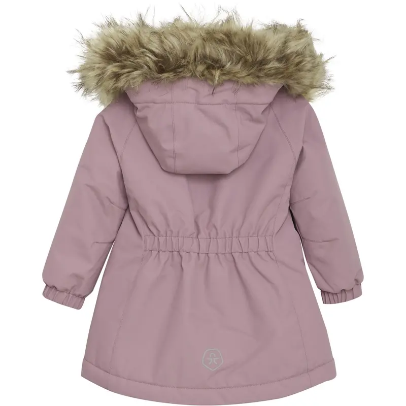 Color Kids Woodrose Baby Parka W. Fake Pels 2