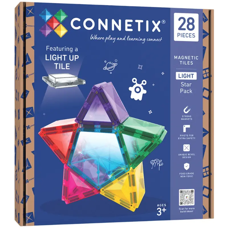 Connetix Multicolour Light Star Pak 28 Pcs 1