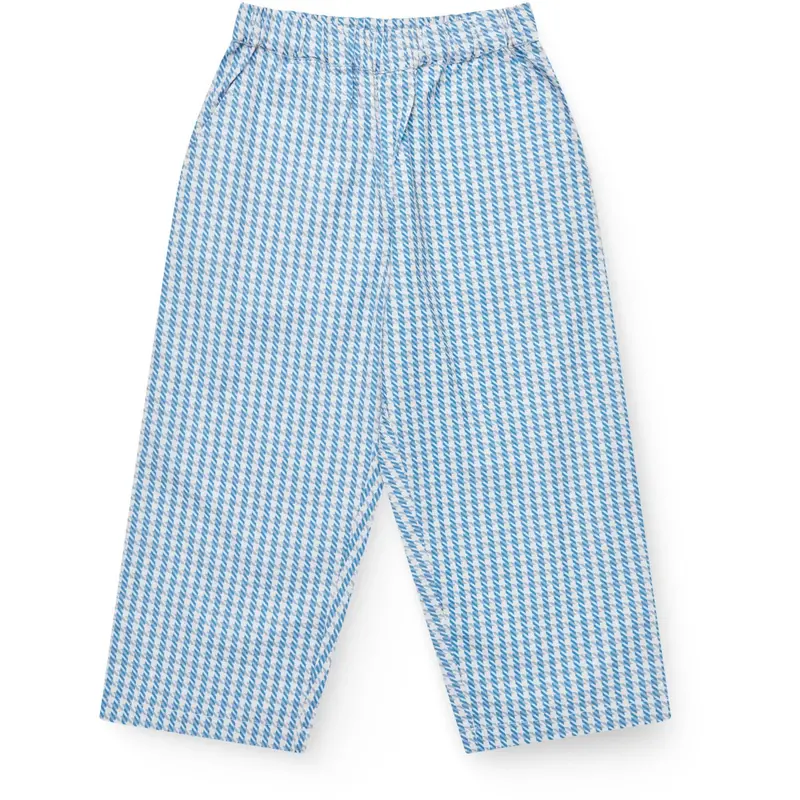 Copenhagen Colors Blue Houndstooth Mini Houndstooth Bukser 1