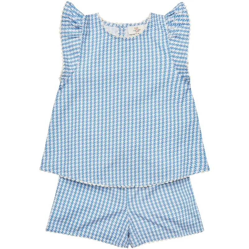 Copenhagen Colors Blue Houndstooth Mini Houndstooth Deco Sæt 1