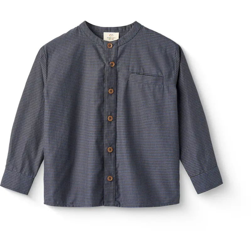 Copenhagen Colors Brown/Blue Check Comb. Check Skjorte W. Placket 1