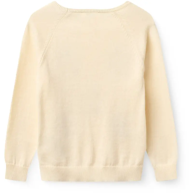 Copenhagen Colors Cream Comb. Pull Over W. Embroidery 3