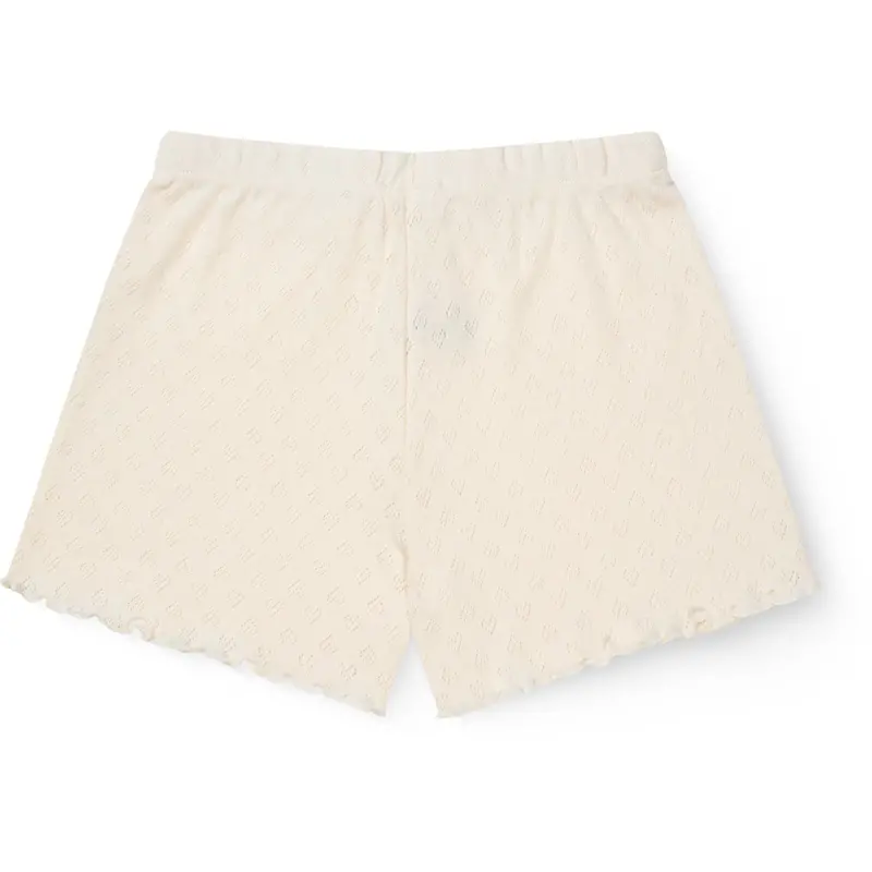 Copenhagen Colors Cream Pointelle Heart Shorts 3
