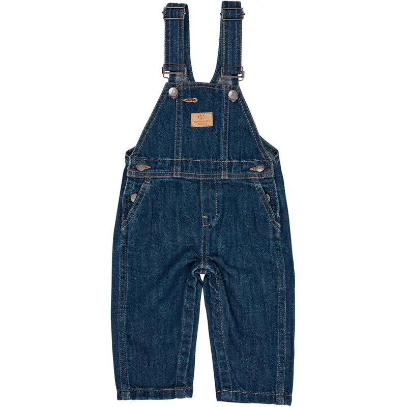 Copenhagen Colors Dark Indigo Blue Washed Organic Baby Smækbukser 1