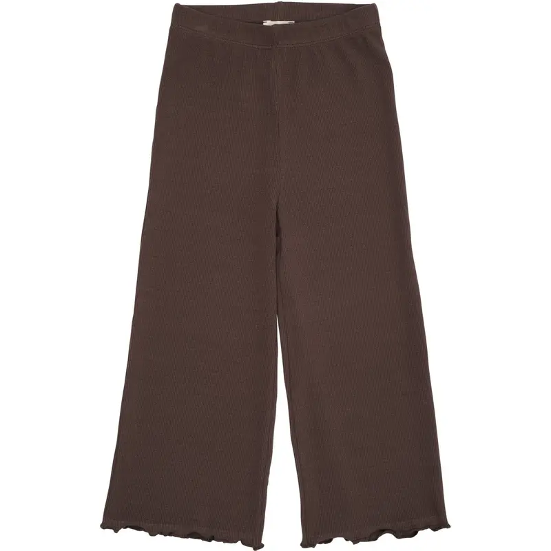 Copenhagen Colors Dk Brown Modal Rib Wide Bukser 1