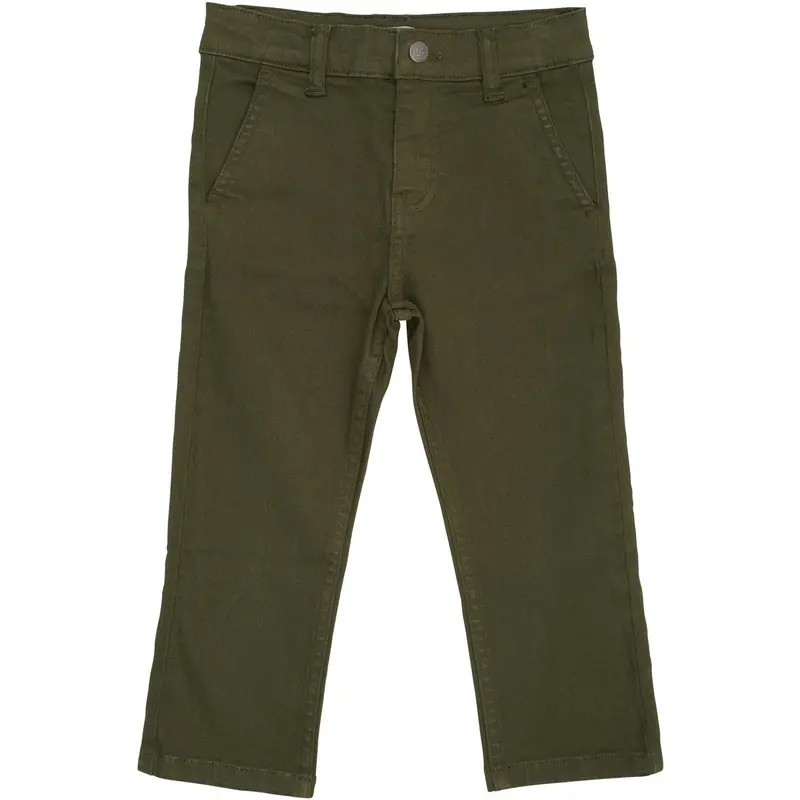 Copenhagen Colors Dk Green Twill Chinos Slim - Med Stretch 1
