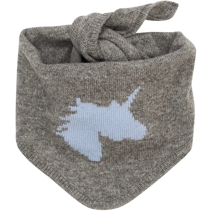 Copenhagen Colors Dk Grey Mel./Blue Cashmere Icon Tørklæde 1