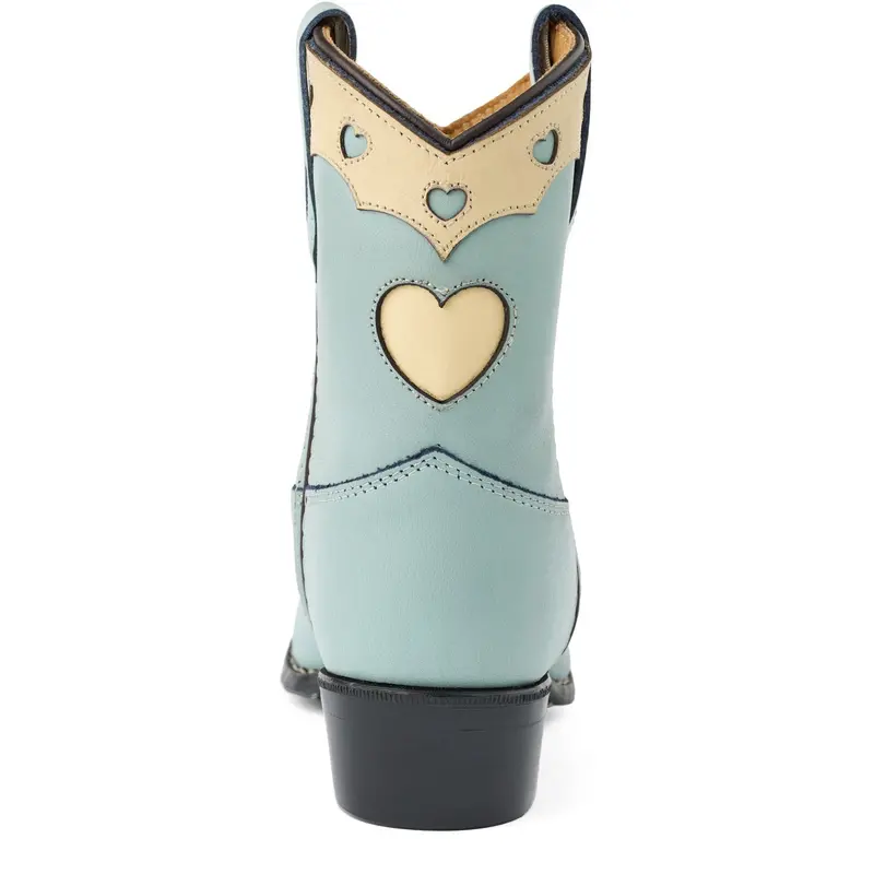 Copenhagen Colors Dusty Blue Leather Limited Cowboy Støvle Low - Dove 4