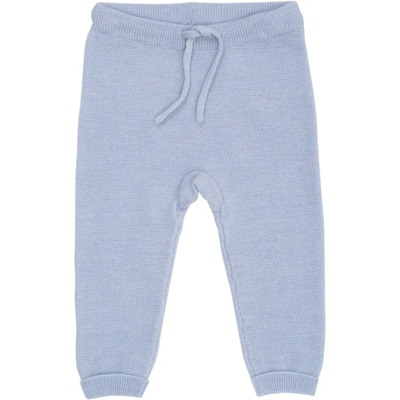 Copenhagen Colors Dusty Blue Merino Baby Leggings In Garter Stitch 1