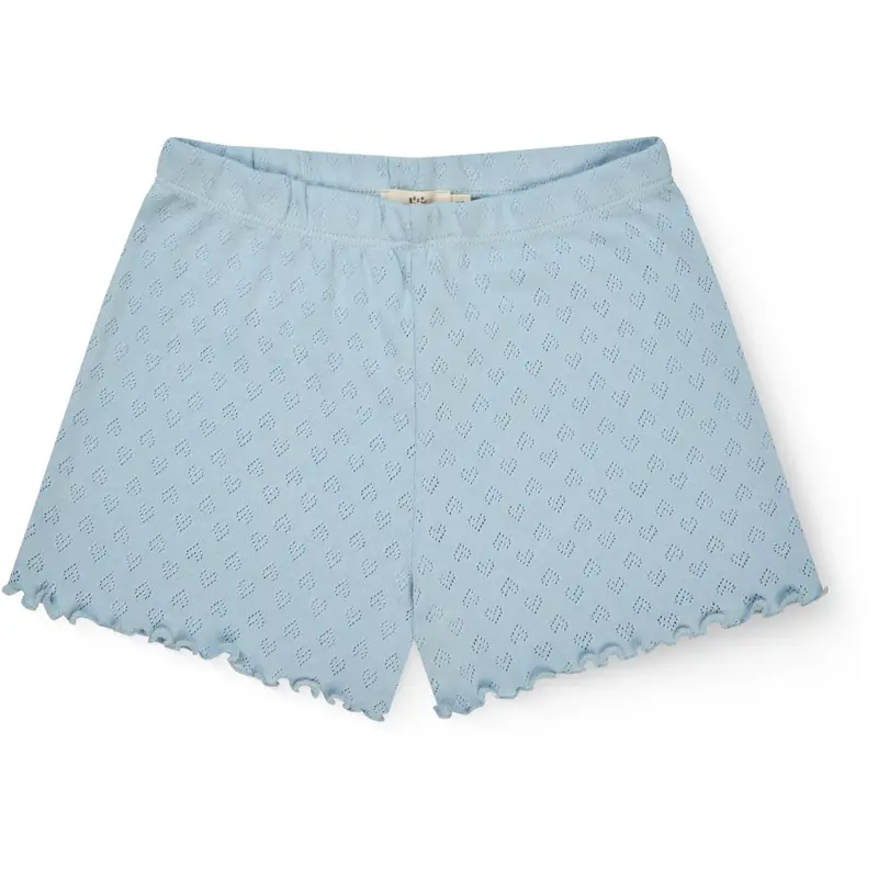 Copenhagen Colors Dusty Blue Pointelle Heart Shorts 1