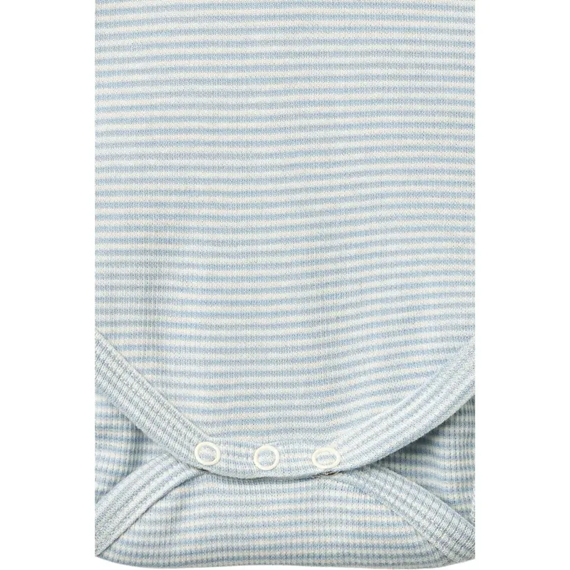 Copenhagen Colors Dusty Blue Stripe Stripe Modal Rib Ss Body 5