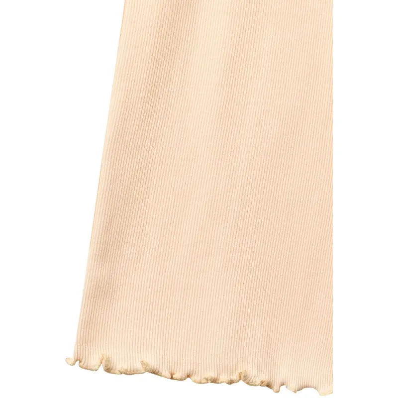 Copenhagen Colors Dusty Rose Modal Rib Wide Bukser 2