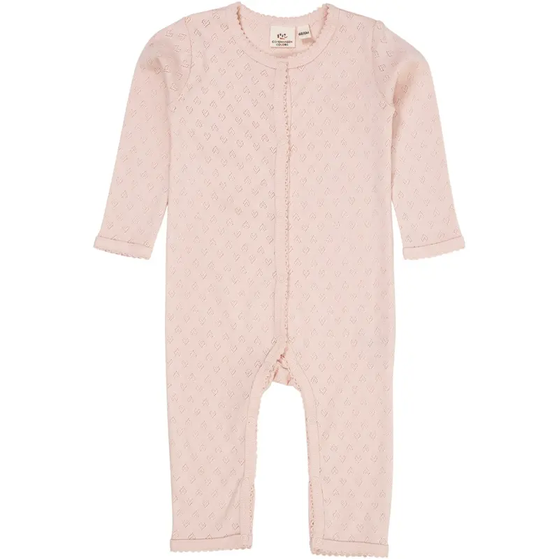 Copenhagen Colors Dusty Rose Pointelle Heart Full Body 1