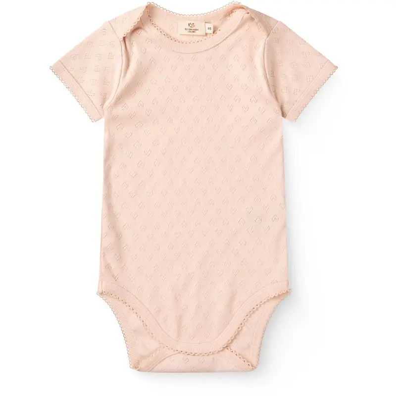 Copenhagen Colors Dusty Rose Pointelle Heart Lapneck Body Ss 1