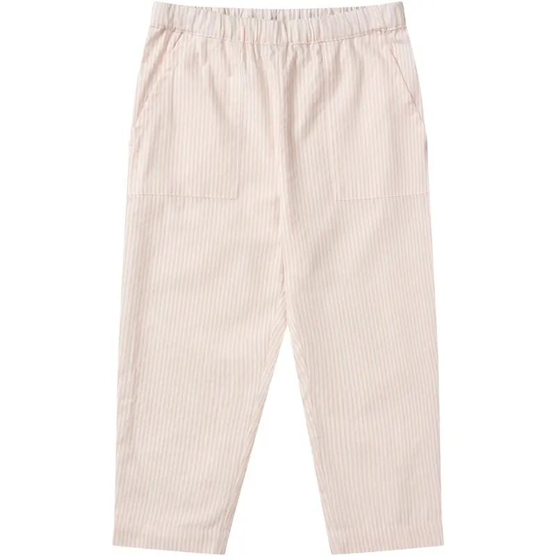 Copenhagen Colors Dusty Rose W Cream Stripe Seersucker Bukser 1