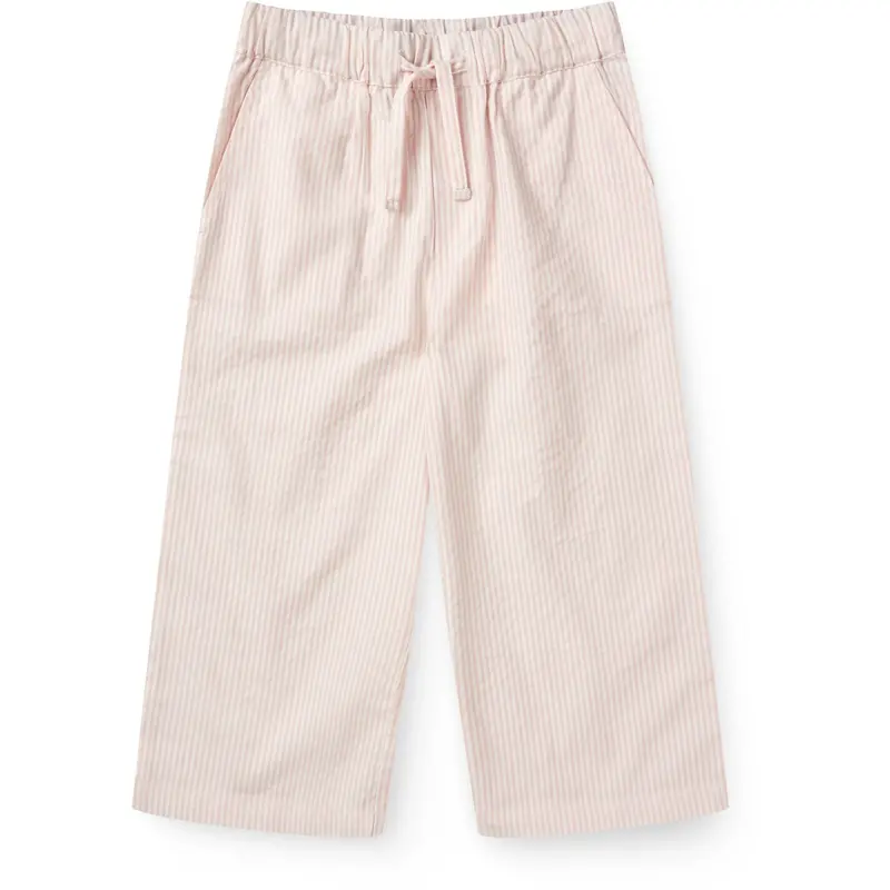 Copenhagen Colors Dusty Rose W Cream Stripe Seersucker Pajama Bukser 1