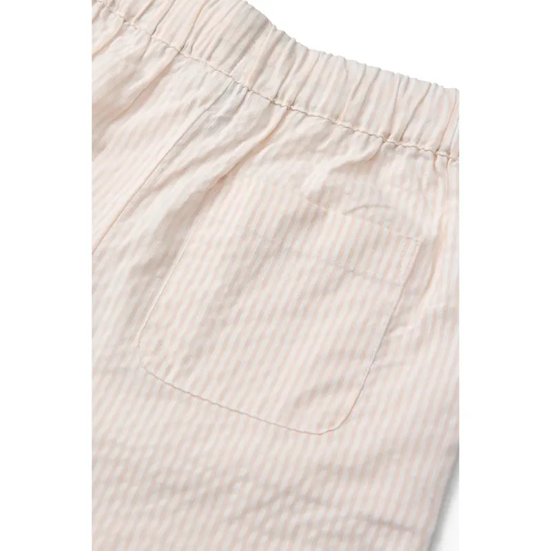 Copenhagen Colors Dusty Rose W Cream Stripe Seersucker Pajama Bukser 2