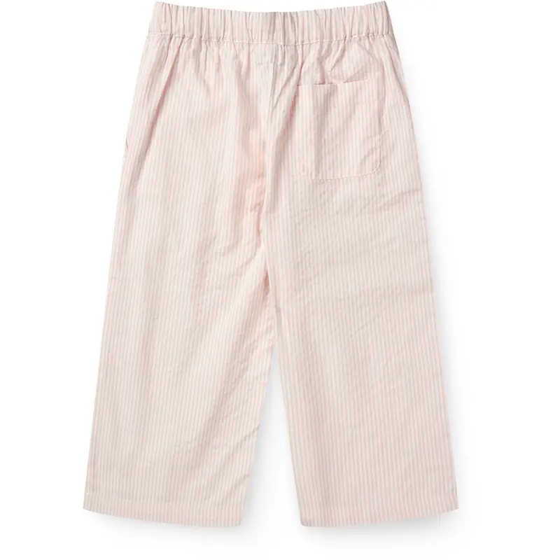 Copenhagen Colors Dusty Rose W Cream Stripe Seersucker Pajama Bukser 3