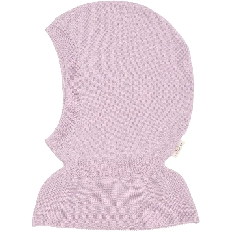 Copenhagen Colors Lavender Lt. Strikket Merino Elefanthue Med Flæse 1