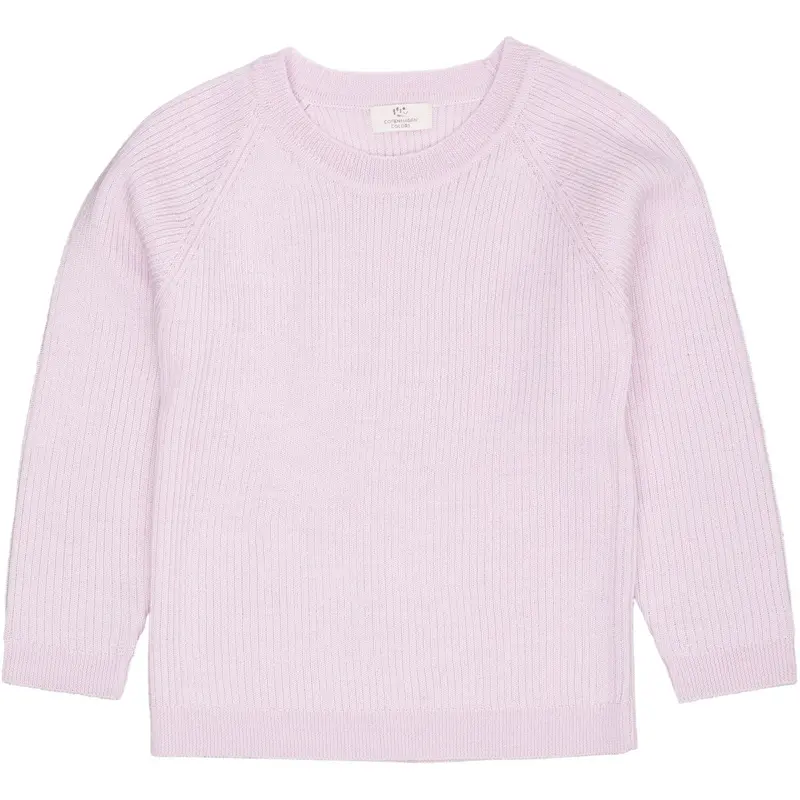 Copenhagen Colors Lavender Merino Classic Rib Bluse 1