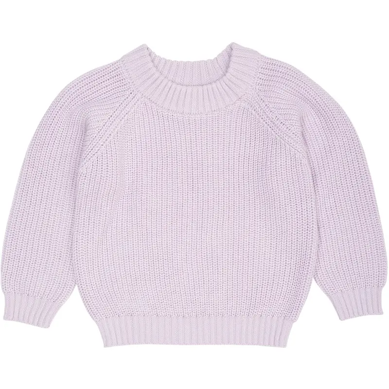 Copenhagen Colors Lavender Strikket Classic Rib Bluse 1