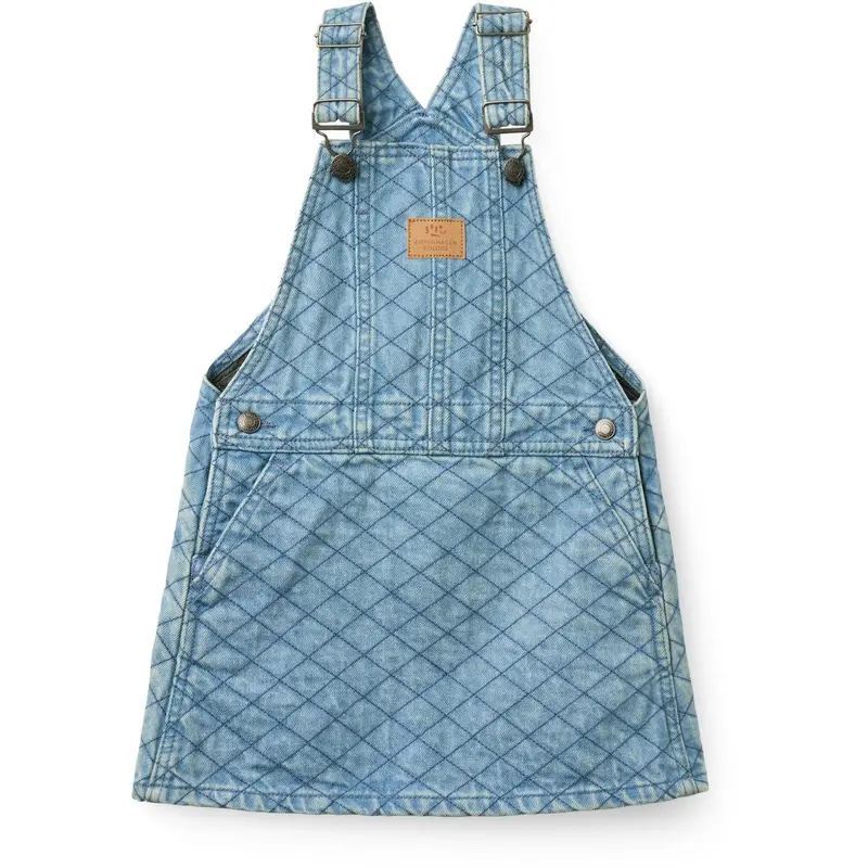 Copenhagen Colors Lt. Washed Blue Quilt Organic Quiltet Denim Spencer Kjole 1