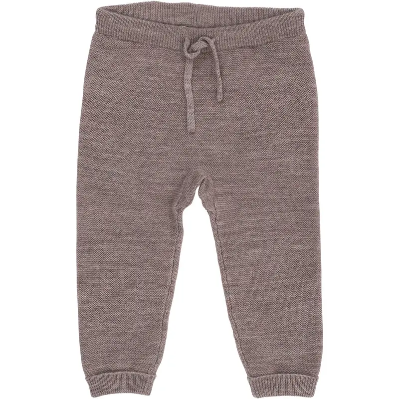 Copenhagen Colors Natural Mel Merino Baby Leggings In Garter Stitch 1