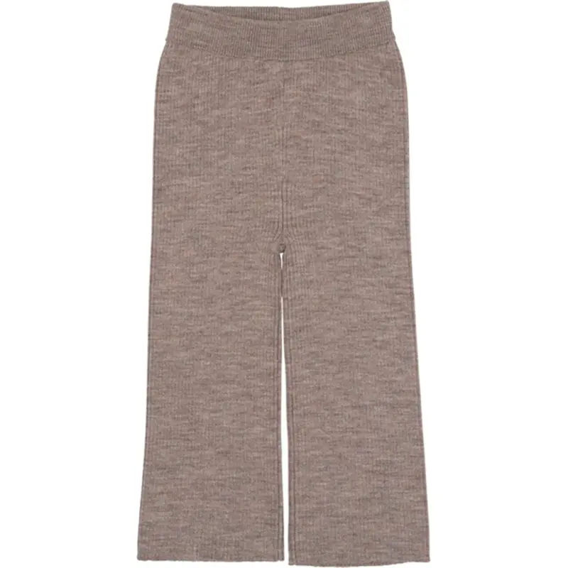 Copenhagen Colors Natural Melange Merino Bred Rib Bukser 1