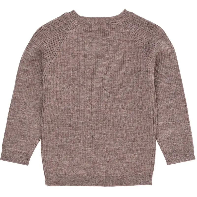 Copenhagen Colors Natural Melange Merino Classic Rib Bluse 4