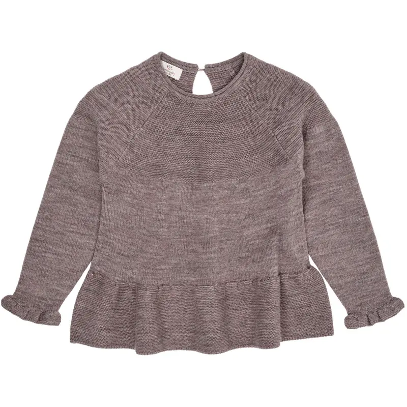 Copenhagen Colors Natural Melange Merino Knit Bluse M. Flæse 1