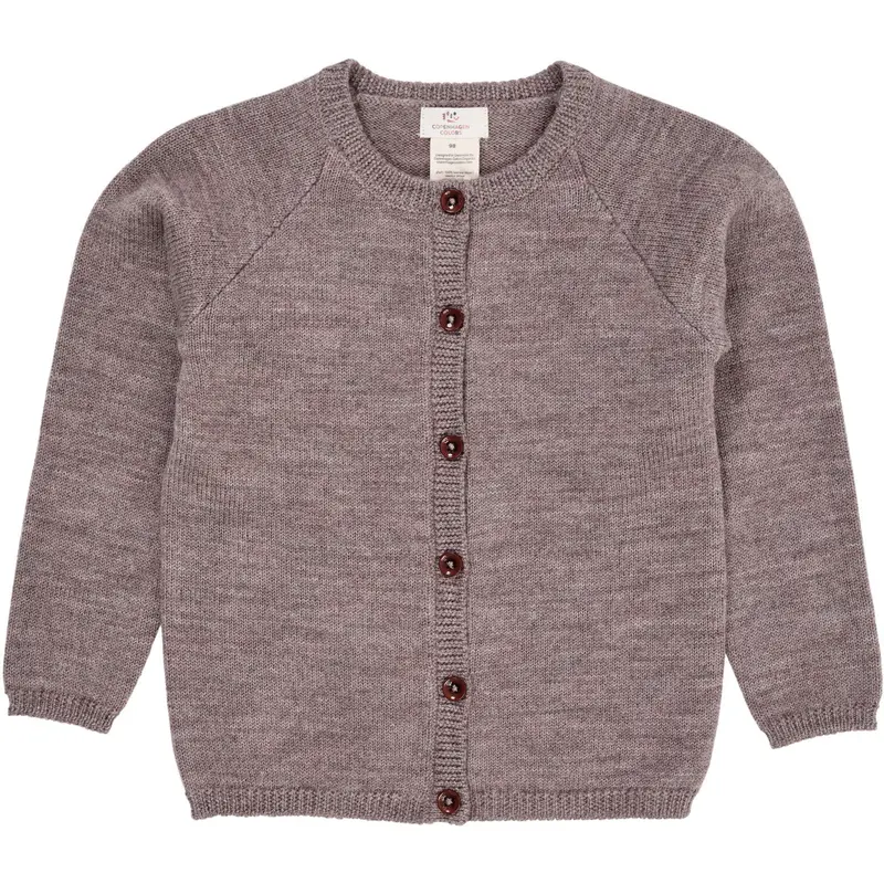 Copenhagen Colors Natural Melange Merino Strikket Cardigan 1