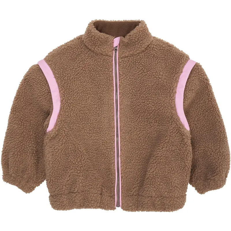 Copenhagen Colors Natural/Pink Comb. Bamse Jakke W. Removable Ærmer 1