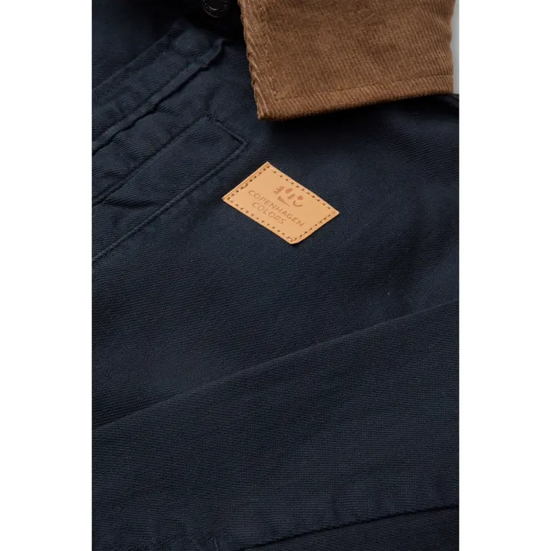 Copenhagen Colors Navy Comb Twill Jakke W. Corduroy Krave 4