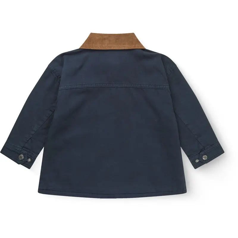 Copenhagen Colors Navy Comb Twill Jakke W. Corduroy Krave 5