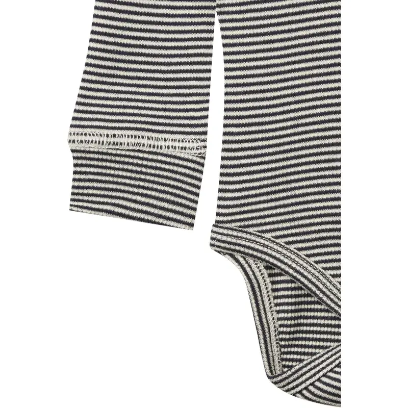 Copenhagen Colors Navy/Cream Stripe Modal Rib Ls Body 2