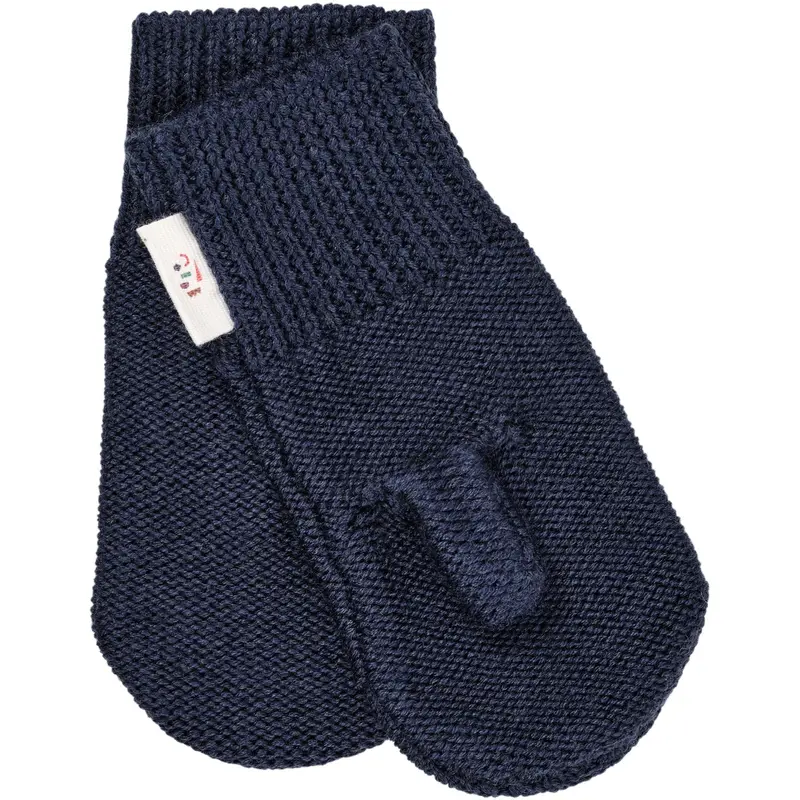 Copenhagen Colors Navy Merino Uld Strikket Vanter 1