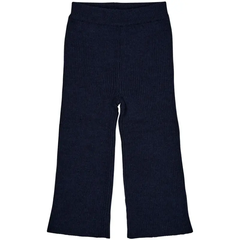 Copenhagen Colors Navy Merino Wide Rib Bukser 1