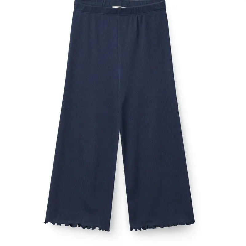 Copenhagen Colors Navy Modal Rib Wide Bukser 1