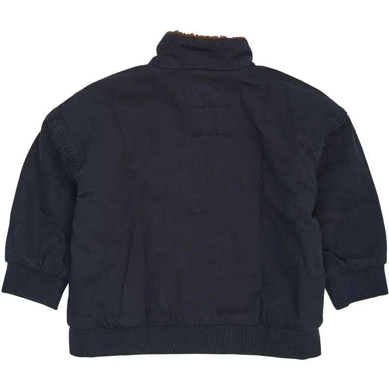 Copenhagen Colors Navy Twill Bumper Jakke W. Sherpa Krave 2