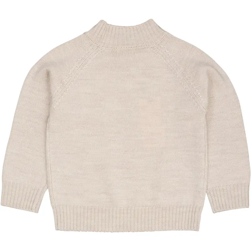 Copenhagen Colors Pale Cream Mel. Pull Over M/ Rullekrave 2