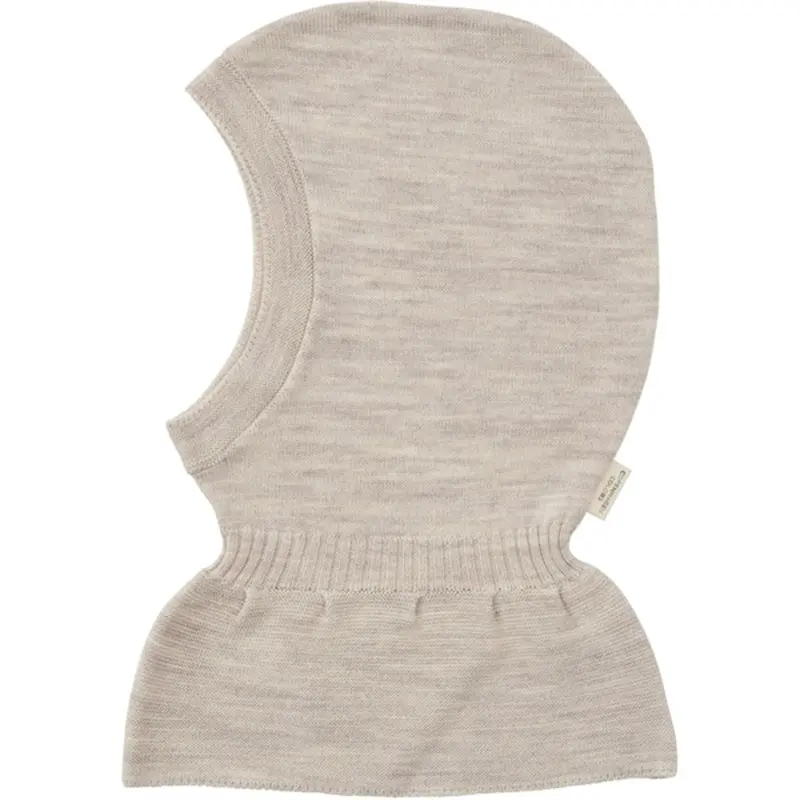 Copenhagen Colors Pale Cream Melange Elefanthue Strikket Merino 1