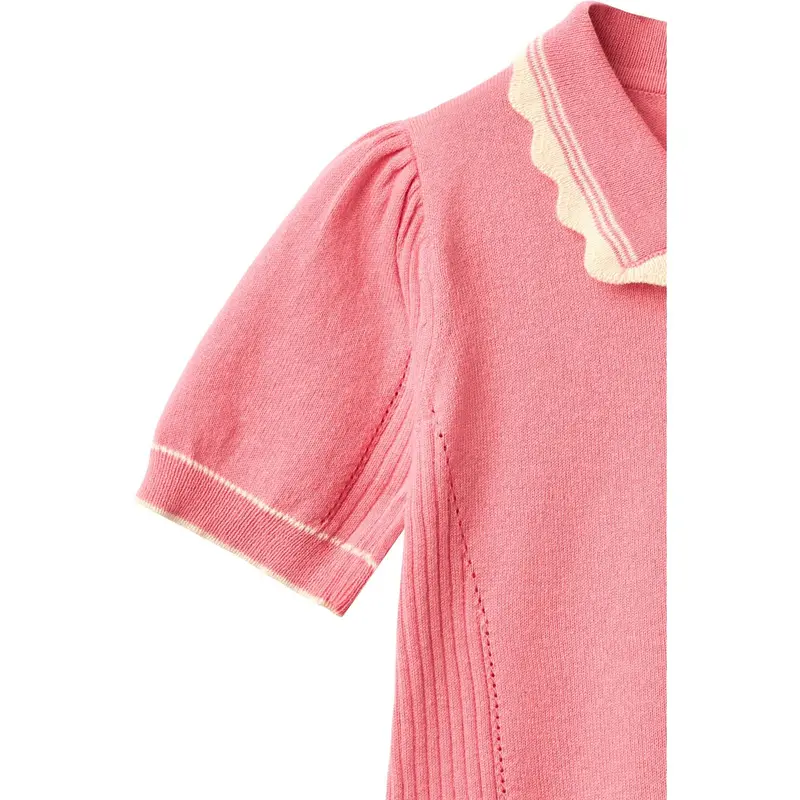 Copenhagen Colors Pink Comb. Strikket Peplum Bluse 2