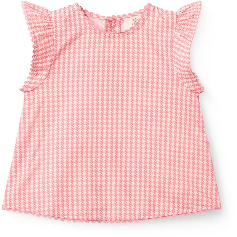 Copenhagen Colors Pink Houndstooth Mini Houndstooth Deco Sæt 3