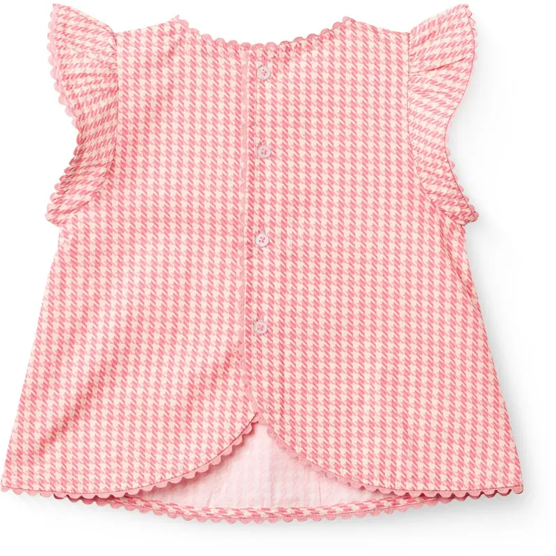 Copenhagen Colors Pink Houndstooth Mini Houndstooth Deco Sæt 4