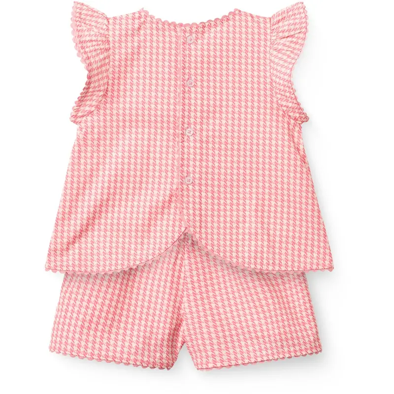 Copenhagen Colors Pink Houndstooth Mini Houndstooth Deco Sæt 7