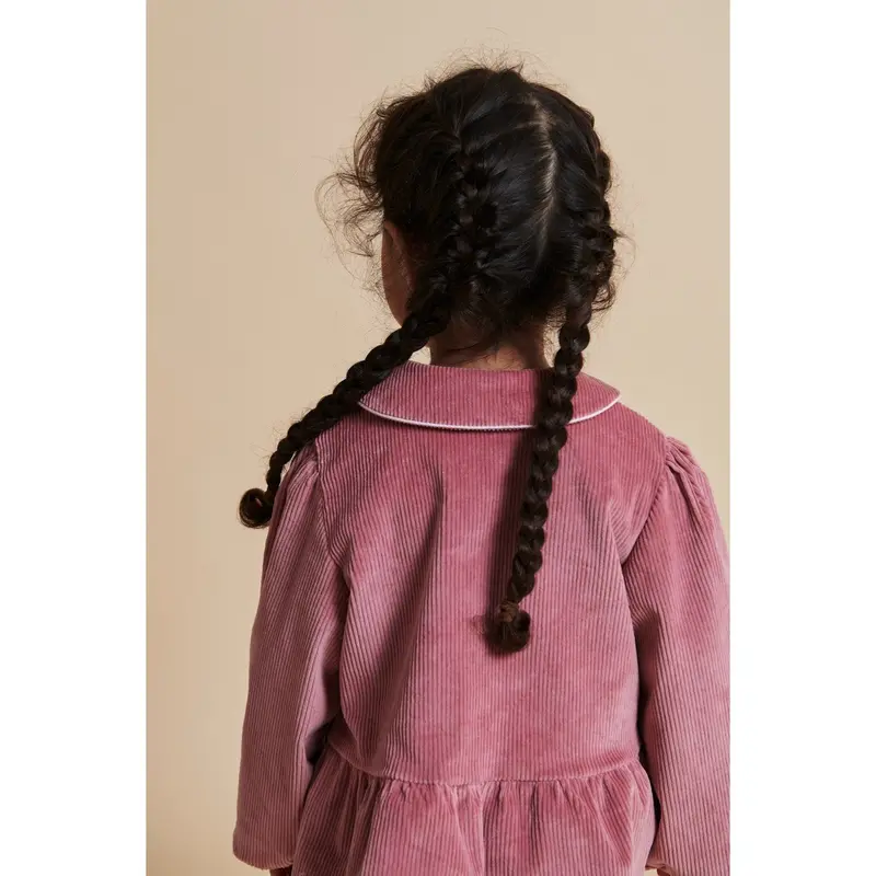 Copenhagen Colors Rose Comb Corduroy Bluse W. Emb. 3