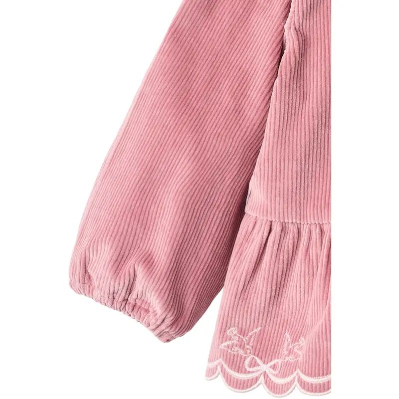 Copenhagen Colors Rose Comb Corduroy Bluse W. Emb. 6