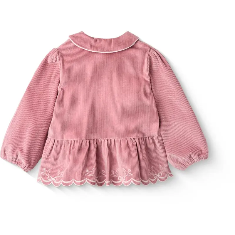 Copenhagen Colors Rose Comb Corduroy Bluse W. Emb. 7