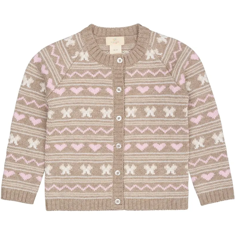 Copenhagen Colors Sand Comb. Cashmere Pattern Cardigan 1