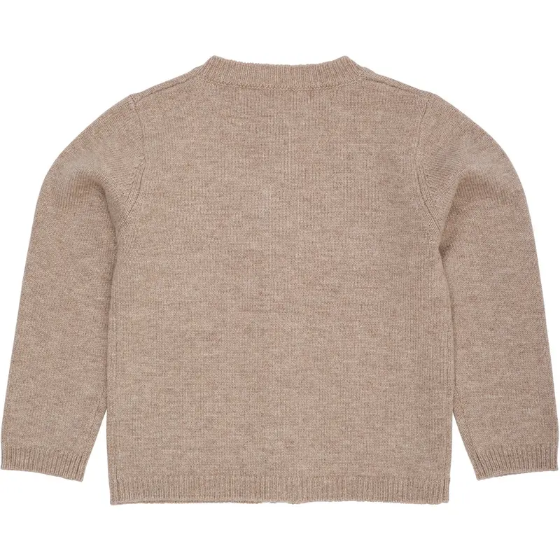 Copenhagen Colors Sand/Lavender Comb. Cashmere Cardigan W. Poplin Sløjfe 5